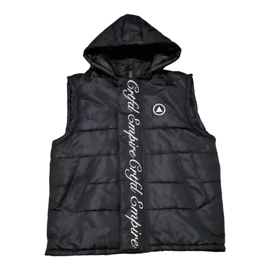Crtfd Empire Padded Gilet Black ( WITH HOOD)