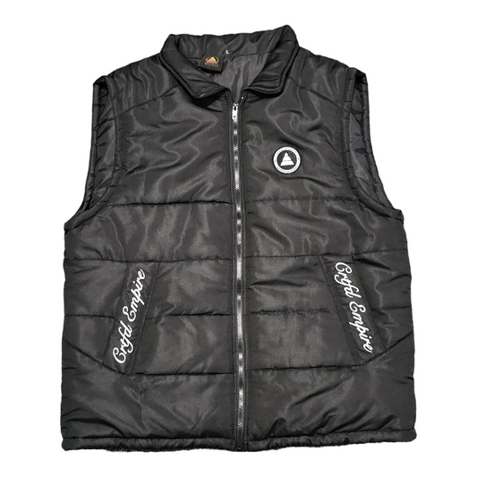 Crtfd Empire Padded Bomber Gilet Black ( WITH NO HOOD)