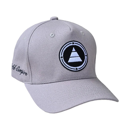 Heather Grey pyramid logo baseball cap