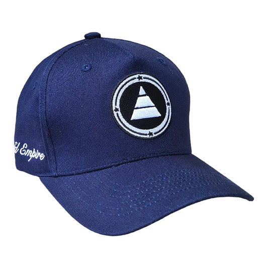 Navy Blue pyramid logo baseball cap