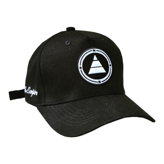 Black pyramid logo baseball cap