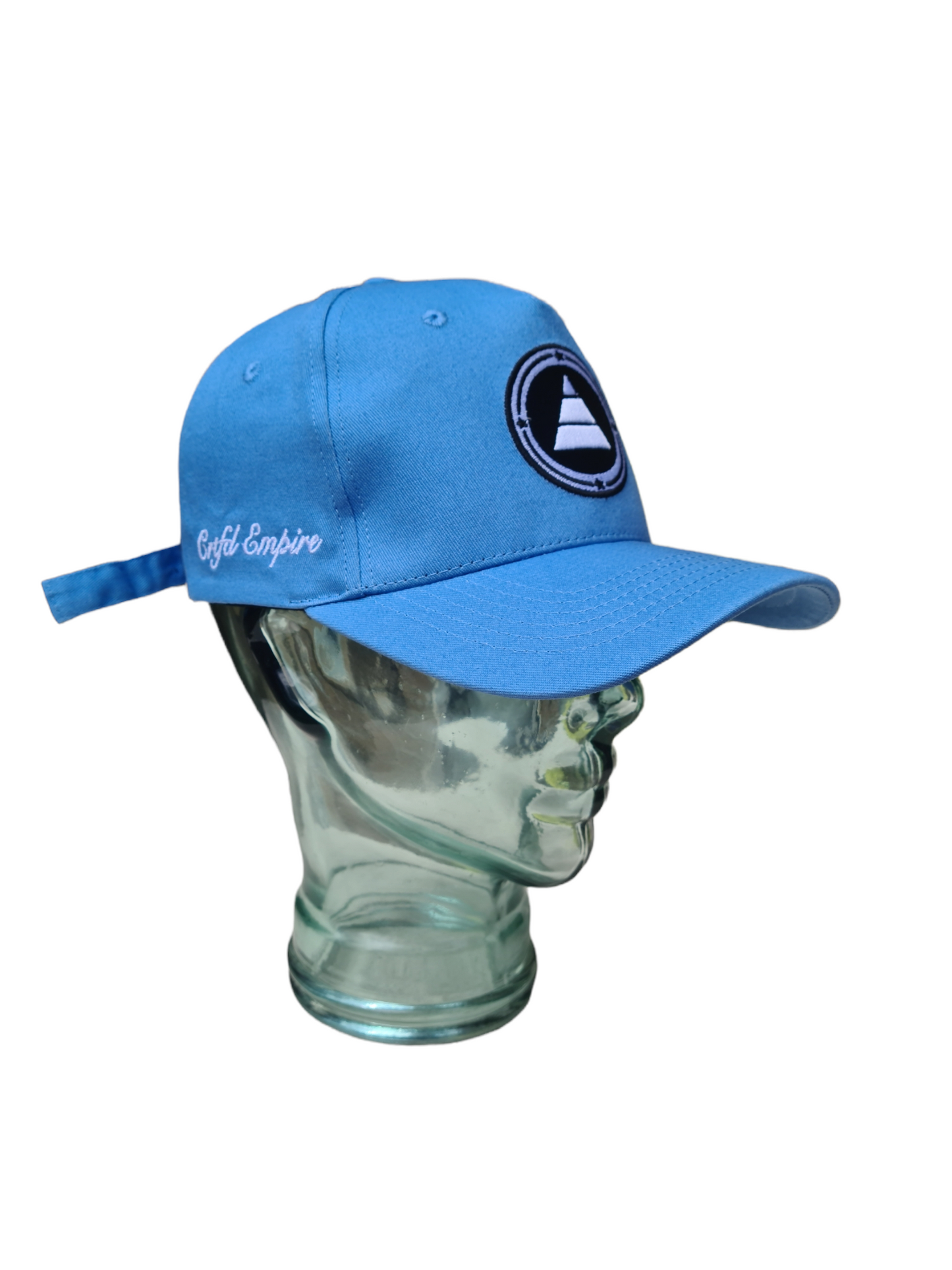 Sky Blue pyramid logo baseball cap